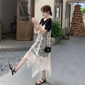 现货  蕾丝吊带连衣裙2C105-0522-P145-K218图片