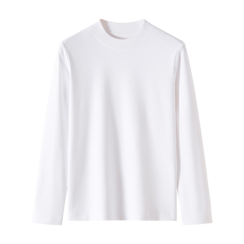 2025年秋季宽松型青春流行圆领长袖男士长袖，男装T恤，硕诚羊绒