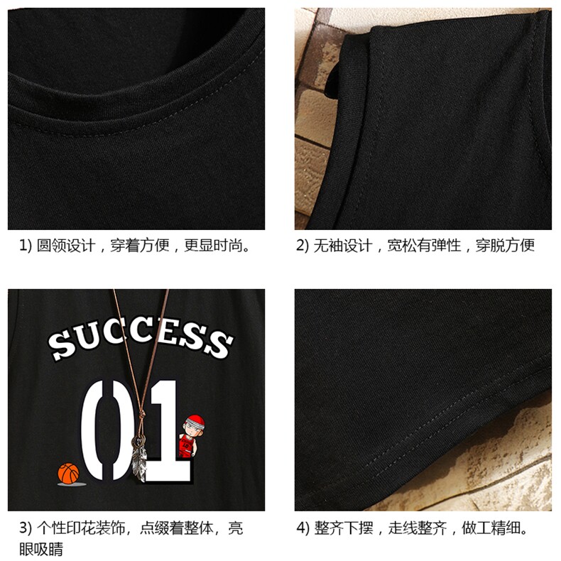 BX25205-P20港风运动汗背心男大码汗衫男无袖T恤男砖墙,男装T恤,电商A040A