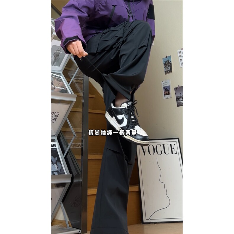 抖音防水冲锋裤子男款大口袋休闲工装裤LK2018-2加绒P38控69,男装工装外套,电商基地A086