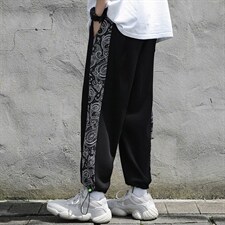 秋季新款主推大码休闲束脚九分裤运动裤男百搭潮流学生K9176P35，男装休闲裤，电商B226