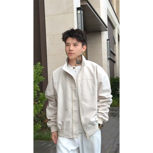 26春装新款美拉德立领飞行夹克boxy廓形休闲百搭外套上衣JK6500