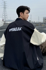 特批P55无差价春新设计感潮两面穿夹克男字母印花立领棒球服J2667，男装夹克，电商A001-1
