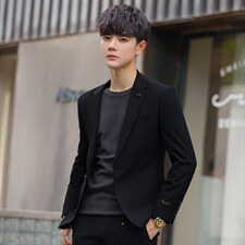 2022秋冬季新款男西服套装青少年韩版简约时尚休闲两件套313P230，男装西服，电商A355（原A415）