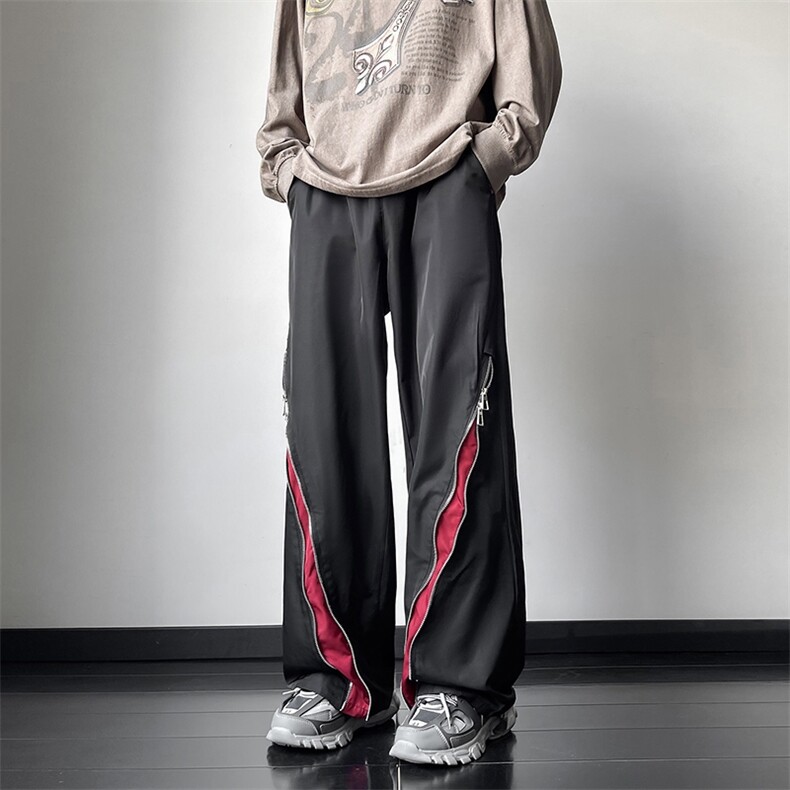 小众百搭休闲裤男高街潮流冲锋裤长裤子KK423/P41,男装休闲裤,电商D202-1