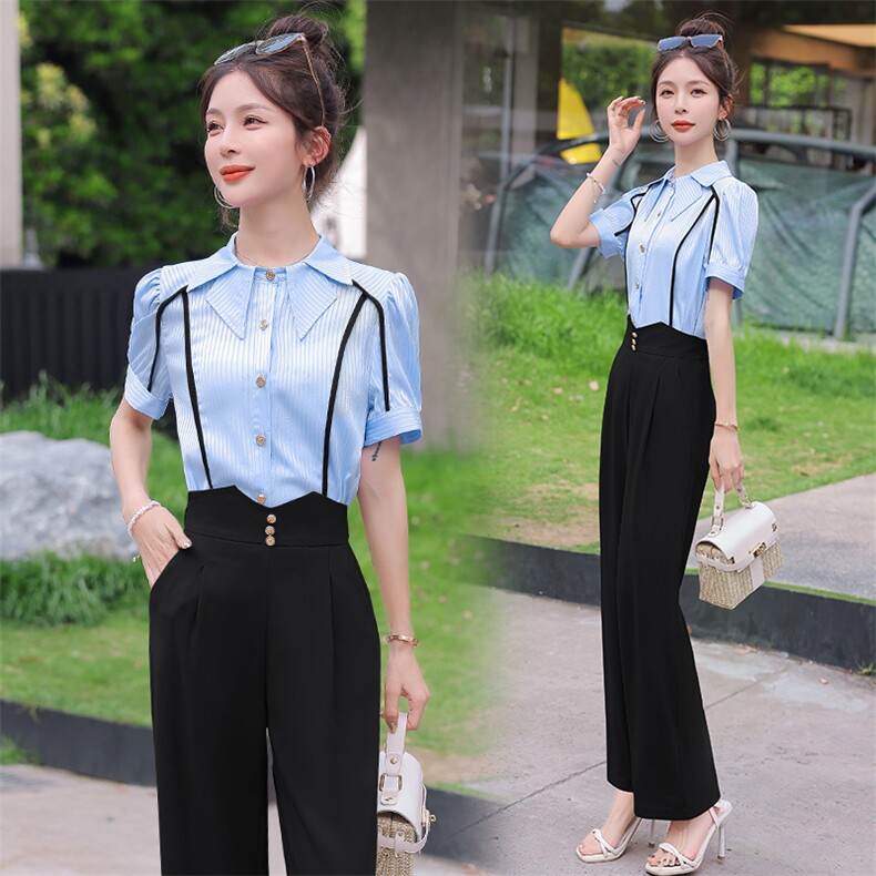 高级感时尚女装套装2026夏季轻奢炸街减龄干练气质职业两件套，女装套装/套裙，米雪儿