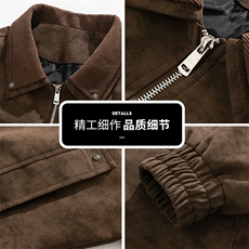 男装PU皮夹克简约宽松帅气时尚百搭休闲青年外套潮Q5550-P75，男装夹克，星座610（原A335）