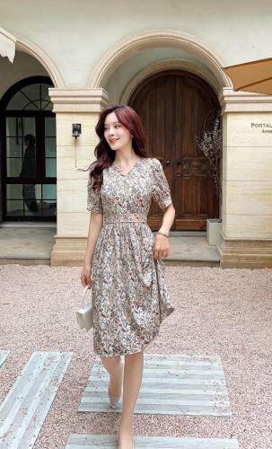 碎花气质新款连衣裙，女装连衣裙，艾涵o