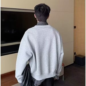 W11067-P48 网图现货 春季新款假两件拼接长袖卫衣Polo领上衣图片