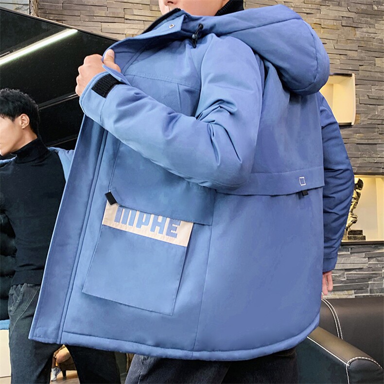 男士休闲连帽加厚保暖棉衣外套棉服棉袄冬季防寒开衫男装M992,男装棉衣,电商B226-2（原B217-2）