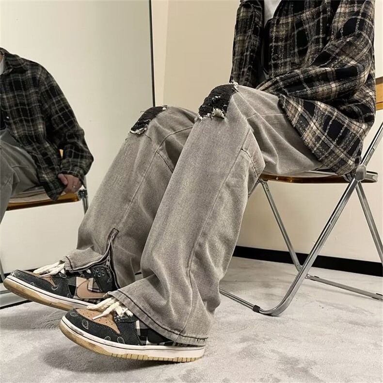 美式牛仔裤男款秋季长裤潮V136P52,男装牛仔裤,星座1116-2