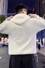 美式潮牌秋冬连帽毛衣半开衫纽扣情侣套头针织衫男8022-P78控118，男装针织衫/毛衣，电商C208