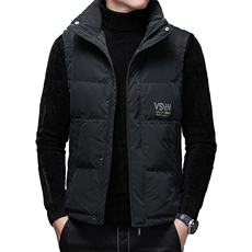 新款冬季商务休闲羽绒服马甲中青男立领马甲外套DFLDYB2001-P190，男装背心/马甲，电商B212（原钱塘6029）