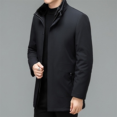 CKE1610钱塘2020-2冬季新款商务休闲厚款中年男士羽绒服P445，男装羽绒服，钱塘207-2