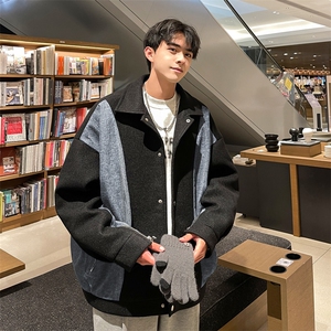 男装呢料大衣 2026秋冬季新款毛呢大衣男生外套XZ514-2-F592-P135图片