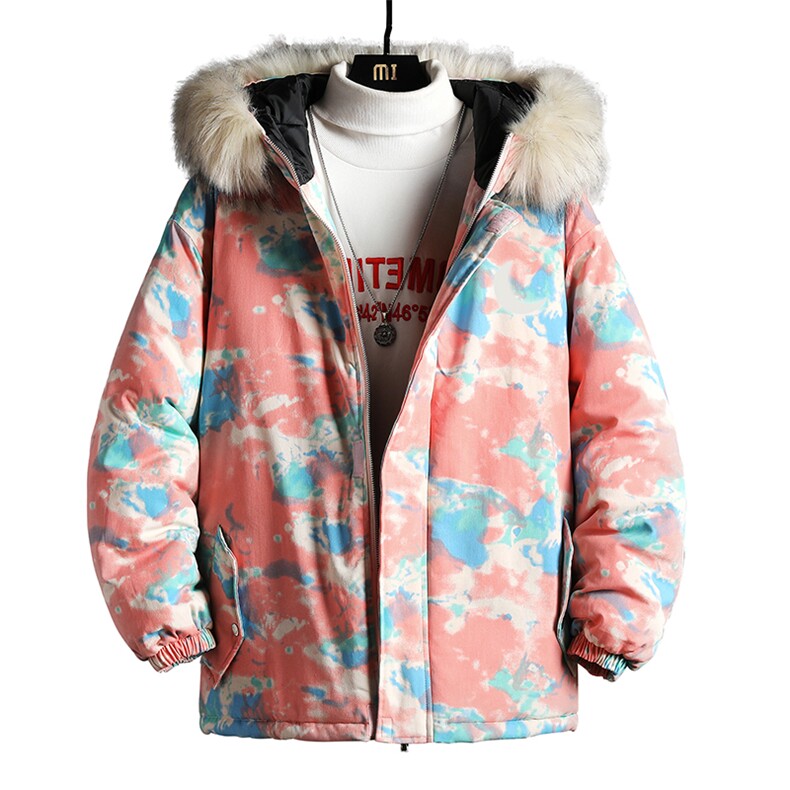MC49055-P135日系潮衣男大码派克服男工装服外套袄网格,男装棉衣,电商A040A