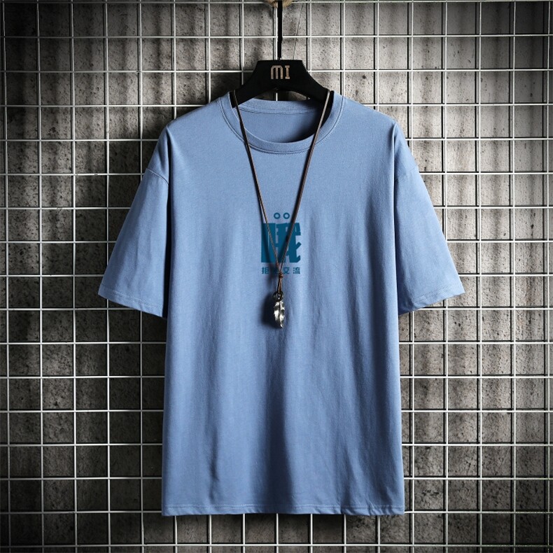 T2282P25网格挂拍短袖ins潮牌潮流夏薄衣服港风宽松圆领半袖体恤图片
