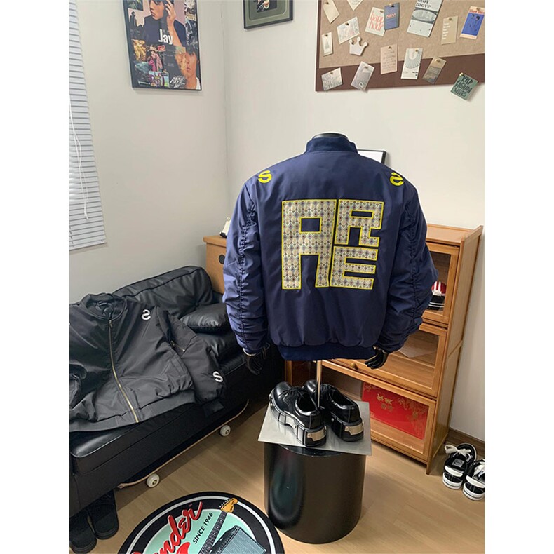自制现货~高品质~刺绣飞行夹克外套JK971特P67棉服JK972特P77,男装夹克,星座908-1