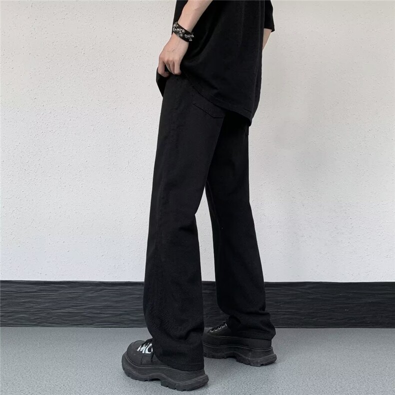 美式牛仔裤男款夏季水洗做旧长裤潮牌高街宽松直筒K8172-P43,男装牛仔裤,星座1109-3
