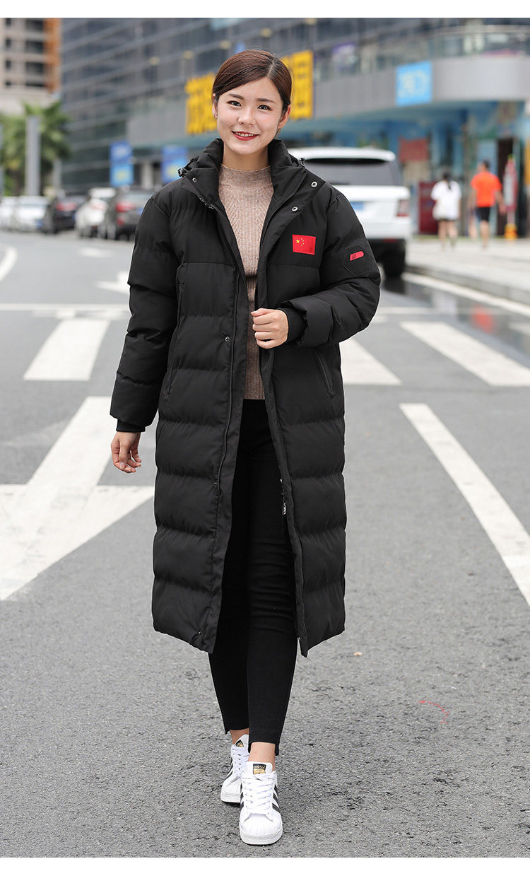 户外运动棉服大衣加厚长款男女大衣保暖外套棉服爸妈长款棉衣潮,男装夹克,星座1804