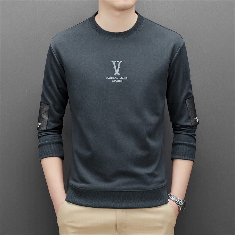 V2351钱塘2020-3新款卫衣男秋季圆领套头卫衣长袖P52,男装卫衣,钱塘207-3