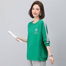 时尚宽松长袖卫衣女秋装新款韩版百搭显瘦休闲上衣学生外套，女装卫衣/绒衫，悦见她