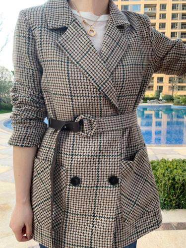 收腰欧版休闲外套，女装，嗨摩拉