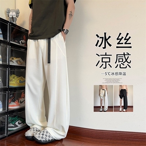 2025 夏季新款 内景弯刀冰丝长裤M-5XL HK25522-特P30图片