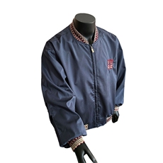 民主风提花拼接飞行夹克棒球服男xh94-特60，男装夹克，电商B367