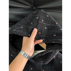 小香风提花针织刺绣连帽卫衣男款秋冬季cleanfit美式毛绒情侣外套，女装短外套，星座410-7