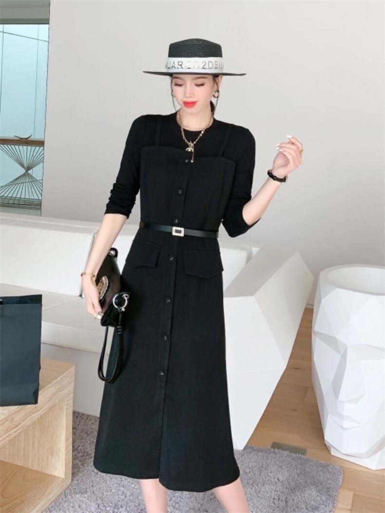 秋装新款连衣裙，女装连衣裙，艾伊贝雪