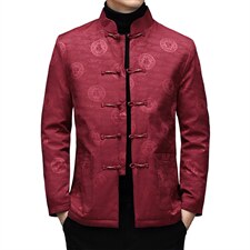 2023冬新款风立领长袖休闲爸爸装男羽绒服唐装SFT99178-P215，男装羽绒服，电商B212（原钱塘6029）