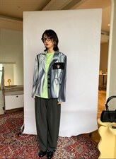 印花挺阔西装，女装西装，WAN QING万青