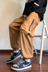KP801P50港风工装休闲裤男宽松直筒束脚伞兵裤，男装休闲裤，星座1204-3