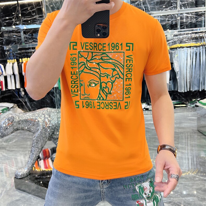 新款时尚高端精品欧货夏季男T恤短袖潮流抖音A227B-A-717-P48,男装T恤,电商A227B（原钱塘4066-1）