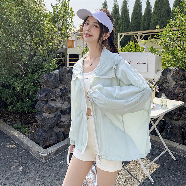 2025新款防晒服短款RF2C290-6830#-P85-138,女装防晒衣,蝶眷