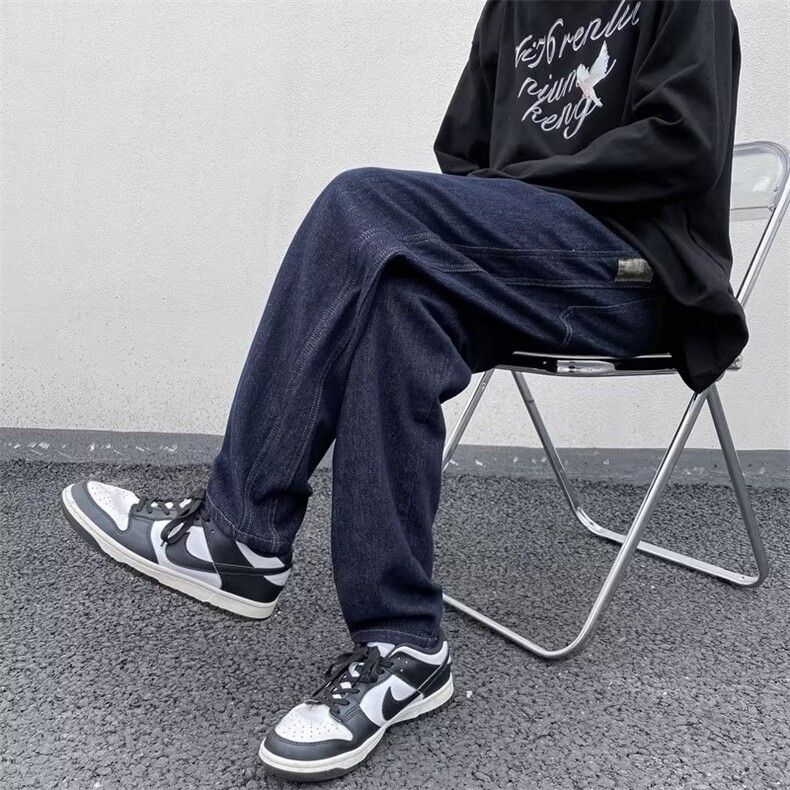 美式牛仔裤男春秋新款休闲直筒裤XB26P45图片
