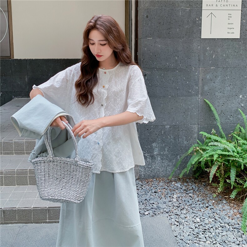 现货数据好蓝色刺绣休闲三件套2054P185K258,女装套装/套裙,2C176