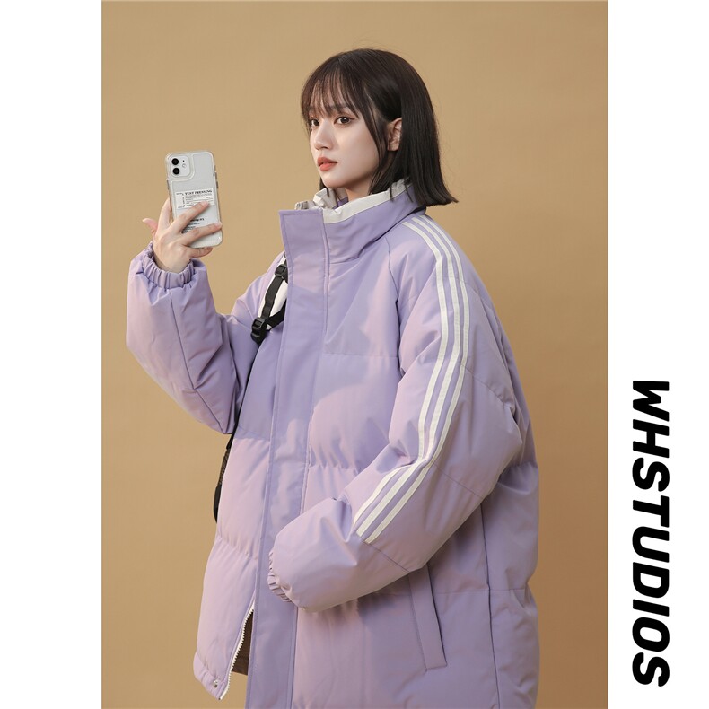 ！冬季条纹五防立领加绒加厚棉衣情侣撞色棉服外套MY7777-p68,男装棉衣,星座610B-1