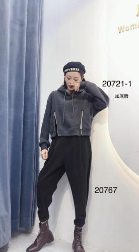 【现货】加厚双拉链连帽卫衣,女装卫衣/绒衫,億亿铭品