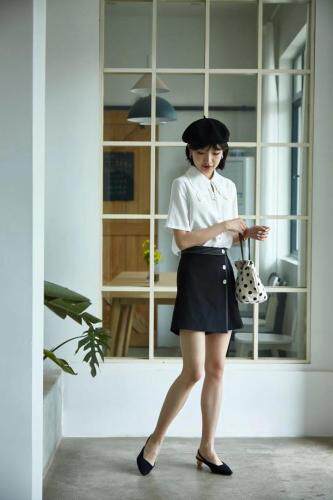 现货夏天明线jk半裙，女装半身裙，OL