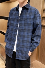 【】2021新品潮流衬衣外套潮牌休闲男士长袖衬衫DS493TP35，男装衬衫，电商A102