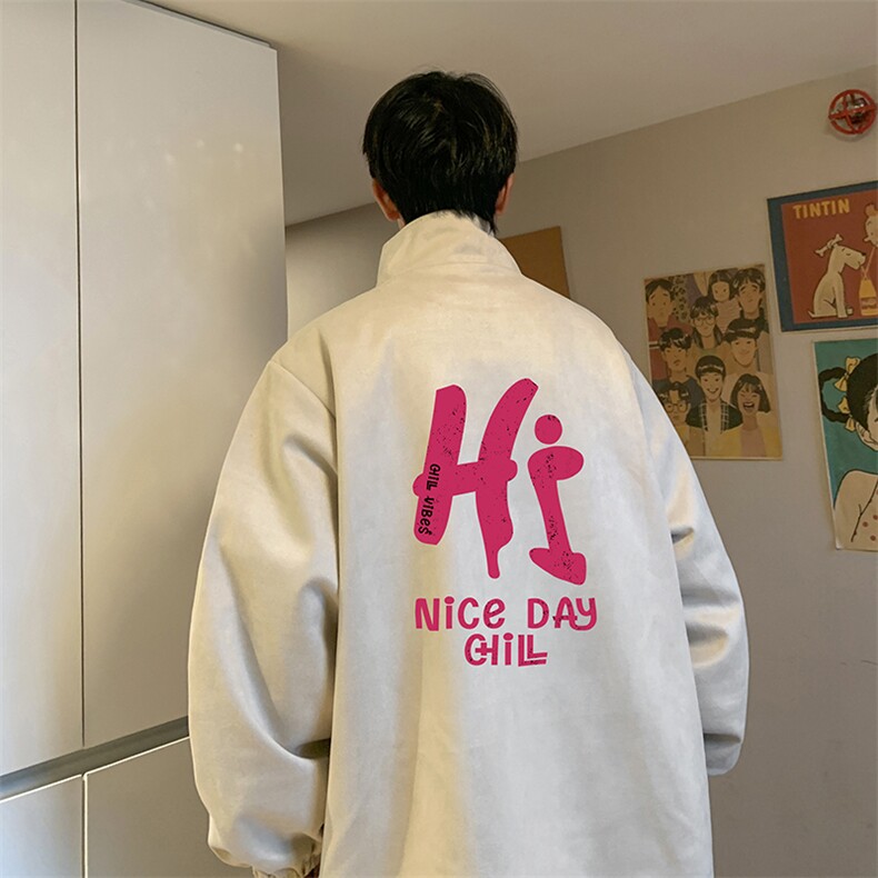 麂皮绒夹克男大码立领褂子外套JK85418-P68加绒款-P78,男装夹克,电商A040