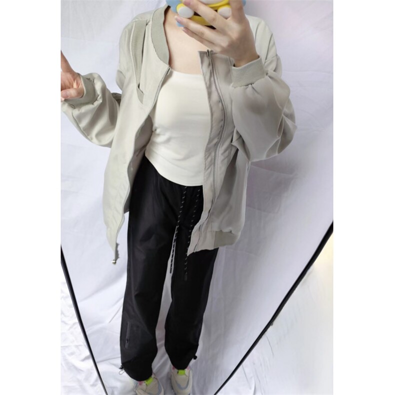 【有货】JH8820HH-P58cleanfit灰色棒球服外套男女款飞行员夹克,男装夹克,星座1007（原301D）