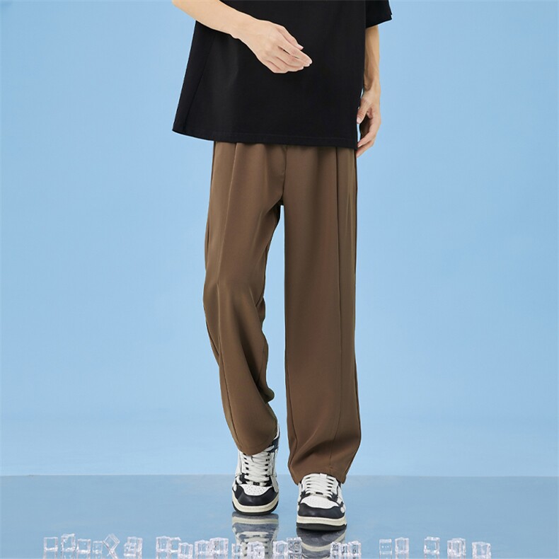 直筒宽松显瘦垂感西裤百搭阔腿休闲裤CK228P50，男装西裤，电商D325