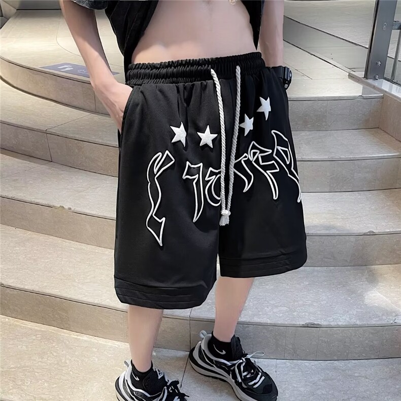 夏季休闲裤仿免烫发泡短裤男宽松型DK9017P28,男装休闲裤,星座1116-2