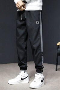 22年抖音秋季新款直筒休闲束脚仿牛仔裤男百搭长裤子潮K552图片