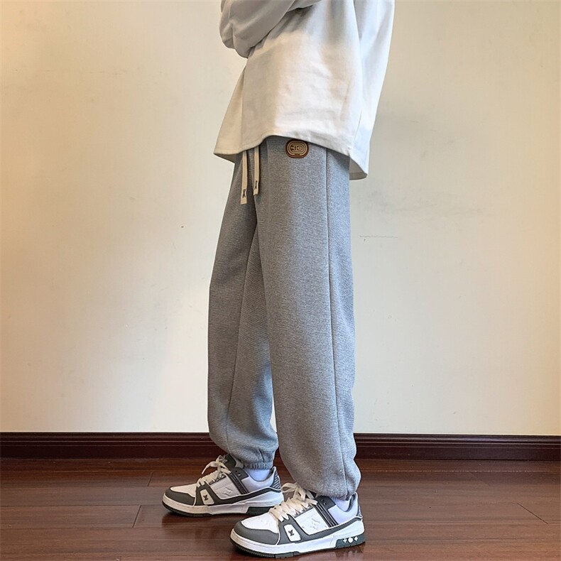 秋季新款休闲宽松设计感直筒长裤K116p28加绒35,男装卫衣,电商D315A