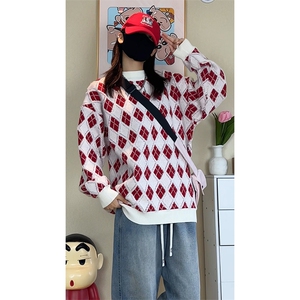 秋季新款套头毛衣男宽松休闲百搭高级感长袖针织衫ZB7149-特价P58图片