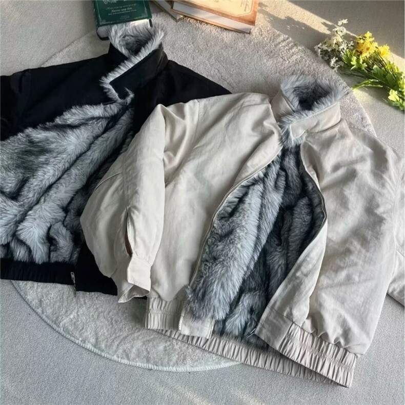 现货足狼王座山雕毛领棉服外套男秋冬加绒加厚棉衣M8221/P110,男装棉衣,星座205-3